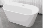 Ванна акрил Дана белая 1,5 литая V-250л в580ш750г450мм