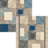 Дорожка Войлок 0,8м 1745 син /Абстр/