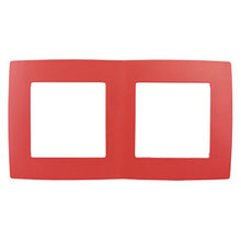 Эра12 красная установочная рамка 2-я 12-5002-23