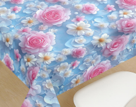 Клеенка Парадиз GQ-581 на тканой основе ширина 1,4м