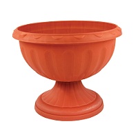 Вазон пластик Джулия 8л коричневый /М1555/