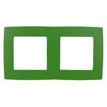 Эра12 зеленая установочная рамка 2-я 12-5002-27