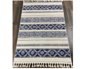Ковер Пушистики Виченца 0,8*1,5 В0359A син/крем