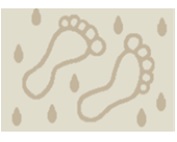 Коврик на резиновой основе Турция Flo 70*120 1 предм 3001 бежевый