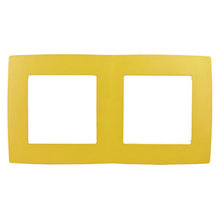 Эра12 желтая установочная рамка 2-я 12-5002-21