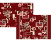 Палас Войлок 2*3,5 1594 бордо /Абстр/