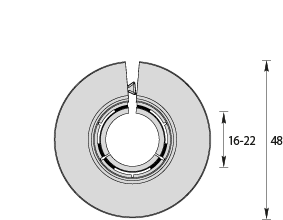 Фурнитура ПВХ Профиль обвод для труб 3/4 Белый /20/