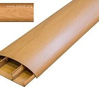 Наличник ПВХ цвет дуб светлый с кабель-канал 212 2,2м 74*8мм /20/