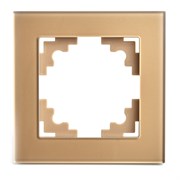 Stekker Катрин золото установочная рамка стекло 1-я GFR00-7001-08 49032