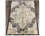 Ковер Олбия 0,8*1,5 А1168В бел/черн