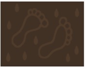 Коврик на резиновой основе Турция Flo 60*100 1 предм 3001 коричневый