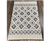 Ковер Пушистики Виченца 0,8*1,5 В0242A син/крем