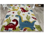 Ковер Rugs 0,8*1,5 D948A крем/зел