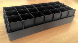 Ящик для рассады 21 ячейка 0,25л 400*175*90мм /h-поддона 5/ Профи