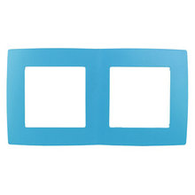 Эра12 голубая установочная рамка 2-я 12-5002-28