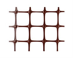Садовая решетка для подзаборного пространства ЗР15 яч 20*20мм размер рулона 0,4*20м коричневая