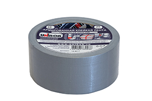 Скотч армированный х/б 48мм х 25м серый Unibob/36/