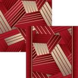 Палас Войлок 2,5*4,5 1726 бордо /Абстр/