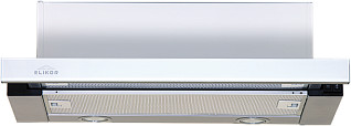 Вытяжка Эликор Интегра GLASS 60 нержавеющая белое стекло 200Вт 2 режима 400м3/ч ш600в180г310 фильтр