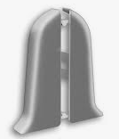 Заглушка пара (левая, правая) 081 к напольному плинтусу с кабель-каналом 55мм(пара) //д