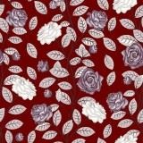 Палас Войлок 2*3 2293 бордо /Цветы/