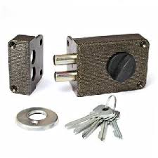 Замок накладной ЗН 1-3/ЗН1-3-1 медь 5 англ ключей 2 цил ригеля 17729
