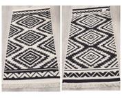 Ковер Циновка Тересса 1*2 115 черн/крем