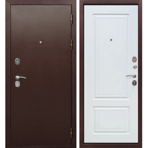 Дверной блок метал 9 Толстяк-3 205*96 0,8мм левая бел ясень 2 замка