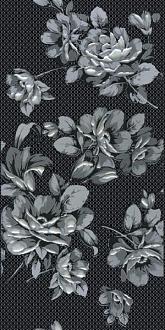 Вставка Нефрит-Керамика Аллегро черная цветы 04-01-1-08-03-4-100-1 20*40