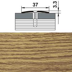 Порог стык ПС03.1350.084 1,35м 37*3,3мм дуб универсал/6/