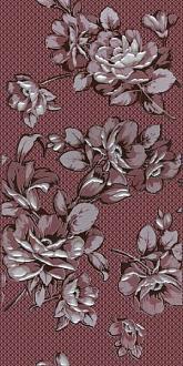 Вставка Нефрит-Керамика Аллегро бордо цветы 04-01-1-08-03-47-100-1 20*40