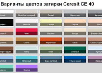 Затирка для швов Церезит СE 40 светло-коричневая 2кг
