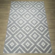 Ковер Лайла де Люкс 1,2*1,7 15767_10766 сер /Абстр/