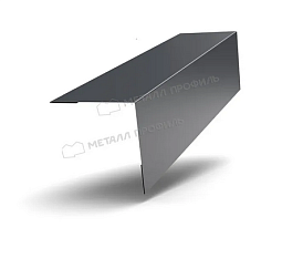 Планка угла наружного 115*115*2000мм RAL 7024 серая