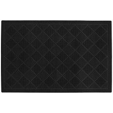 Коврик резиновый придверный ромб черный 40*60 /К201-53/20/