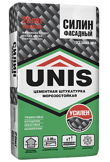 Штукатурка Юнис Силин Фасад цементная 25кг /48/