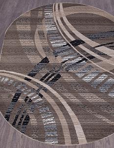 Ковер Сиерра 0,8*1,5 D487 беж/кор ОВАЛ