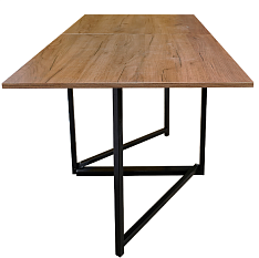 Стол-книжка Лофт 1480*700*760 лдсп дуб крафт золотой на черном матовый