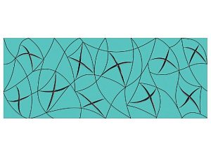 Вставка Азори Парус Звезда бирюзовый 20,1*50,5 — фото в Интердекор