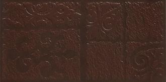 Керамогранит пол Керамин Берген 4Д бордюр коричневый  14,7*29,8*0,8