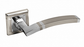 Ручки раздельные A 230 HH/PC бел никель/хром /Palidore/