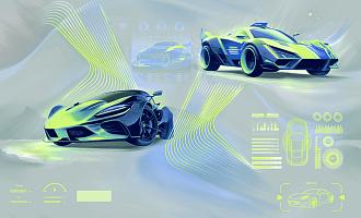 Обои Эрисманн виниловые на флизелине&nbsp;&nbsp;горячего тиснения 1,06*10м 60704-03 Ралли /6/