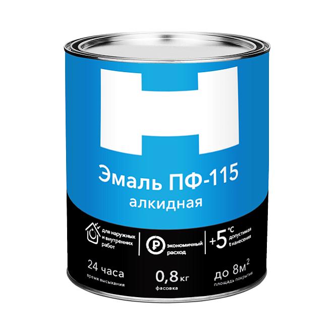 Эмаль ПФ-115 зеленая 0,8кг /14/ H/V/Престиж 