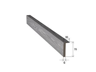 Наличник экошпон цвет ясень грей телескоп 2,15м 70*6мм к М125,М118,М102 /10/