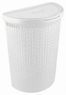 Корзина для белья 45л с крышкой /4312176/