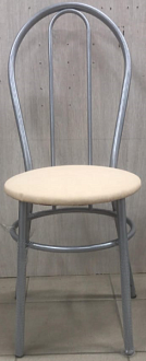 Стул Венеция эконом бежевый с каркасом светлый мусс без мягкой спинки