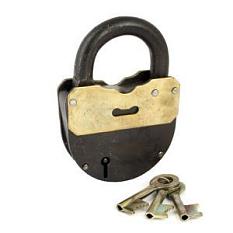 Замок навесной амбар ВС-1 сувальдный кругл ключ ///