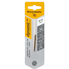 Сверло по металлу р6м5 /hss tin Титан&nbsp;&nbsp;1,5*40мм (2шт в блист) 