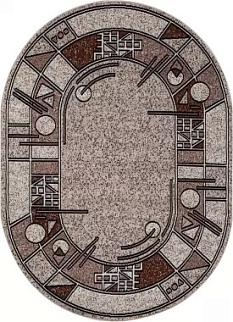 Ковер Гавана 1*2 Albina 3 беж ОВАЛ