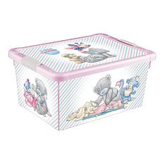 Контейнер/ящик 8л универсальный с аппликацией&nbsp;&nbsp;Me to You 33,5*24*15,5мм розовый /431303005/